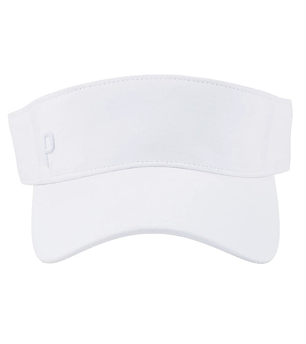 Puma Womens Sport P Golf Visor in white front view