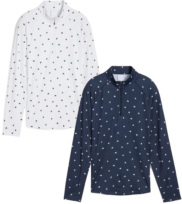 Puma Volition YouV Star Womens Golf Quarter Zip - 2 colors: White Glow & Deep Navy