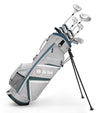 Ram Golf Accubar Plus Ladies Golf Clubs Set d- stand bain silver gray with teal  and white details with 0 clubs