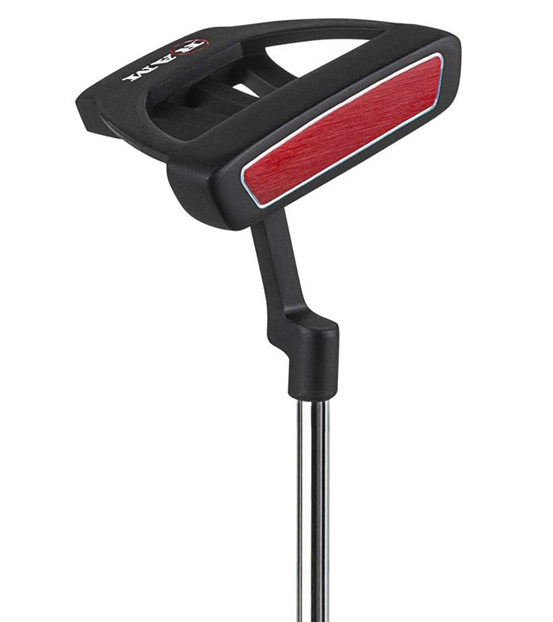 Ram Golf Accubar Plus Men's Golf Clubs Set - mallet putter in black with red and silver details & accents