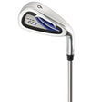 Ram Golf SDX Mens Golf Clubs Set -  #6 iron in sliver with  in black  & blue  details/accents