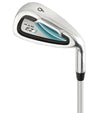 Ram Golf EZ3 Ladies Golf Clubs Set- #6 Iron in black with teal accents/details