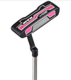 Ram Golf SDX Ladies Golf Clubs Set  -blade putter in black with white and contrasting pink details.