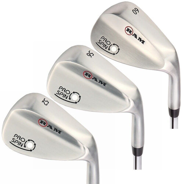 Ram Pro Spin Mens Three Wedge Set | Gap, Sand and Lob Wedges