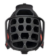 Sunday Golf The Big Rig Golf Cart Bag in Blackjack - black with red details - top 14 way club divider 