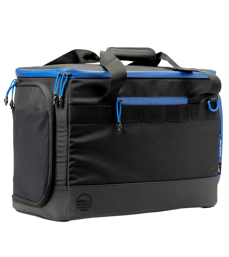 Sunday Golf Creator Duffle Bag in Black with blue accent details