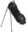 The Sunday Golf El Camino mid-size Stand Golf Bag in Matte Black – legs extended – side view