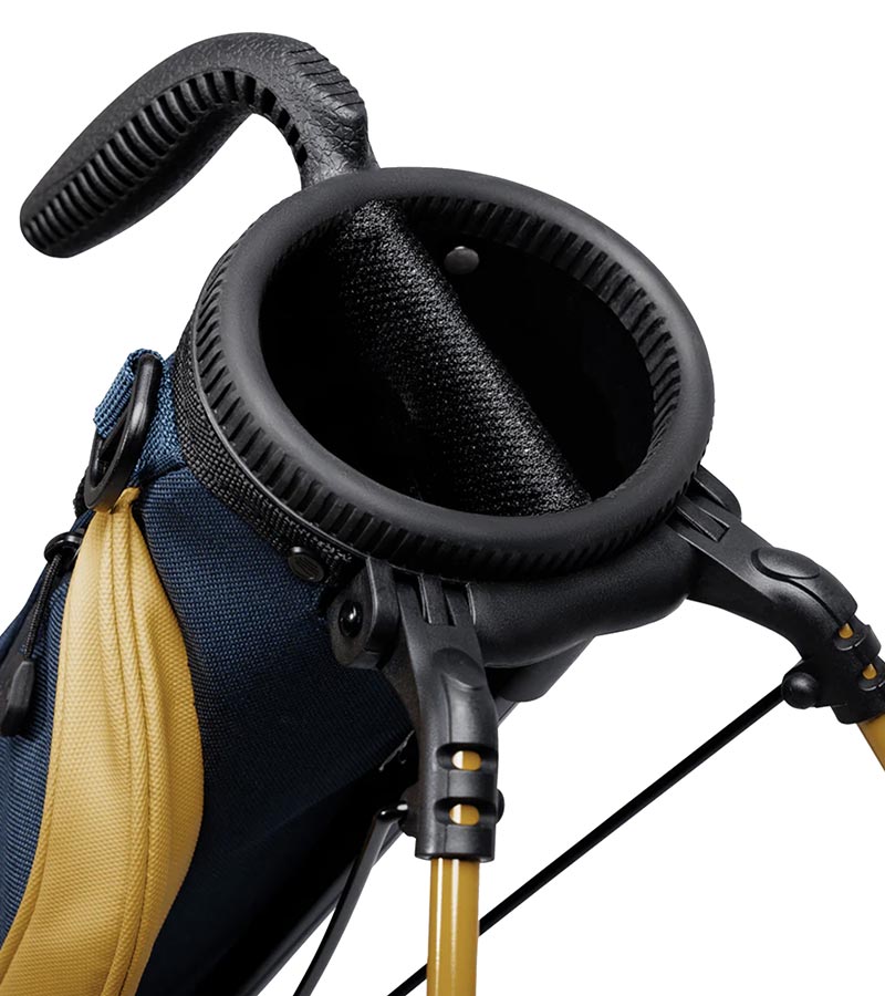 Sunday Golf The Loma Par 3 Golf Bag   2 way divider for clubs in  Navy + Gold 