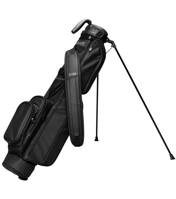 Sunday Golf Loma Golf Bag S-Class legs extended in Black