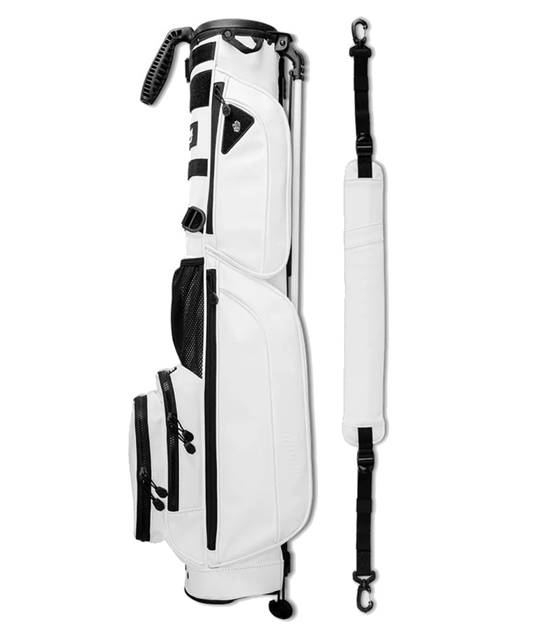 Sunday Golf Loma Golf Bag S-Class with carry strap in White