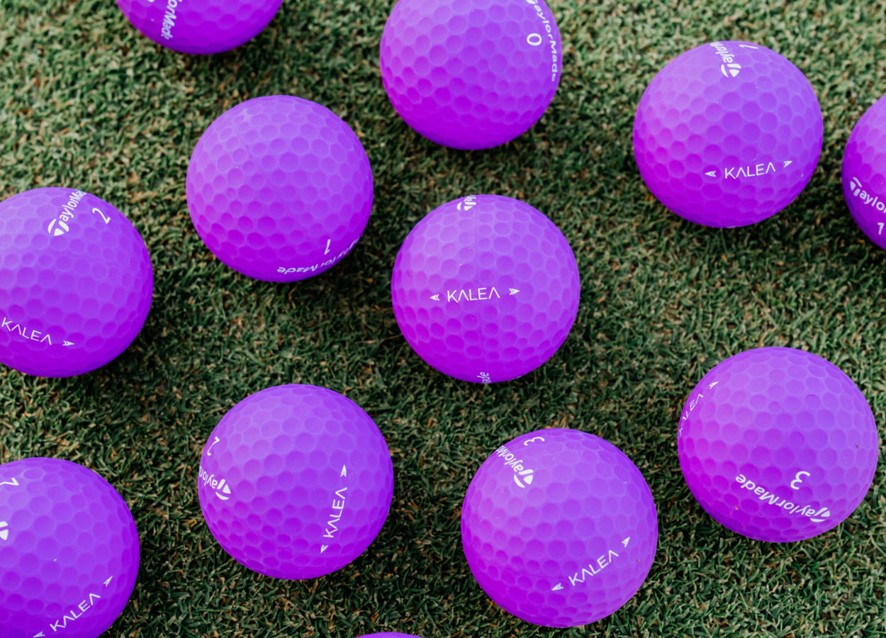 TaylorMade Kalea Golf Balls Purple on Grass