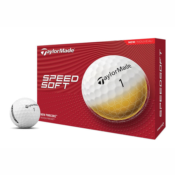 TaylorMade SpeedSoft Golf Balls White One Dozen