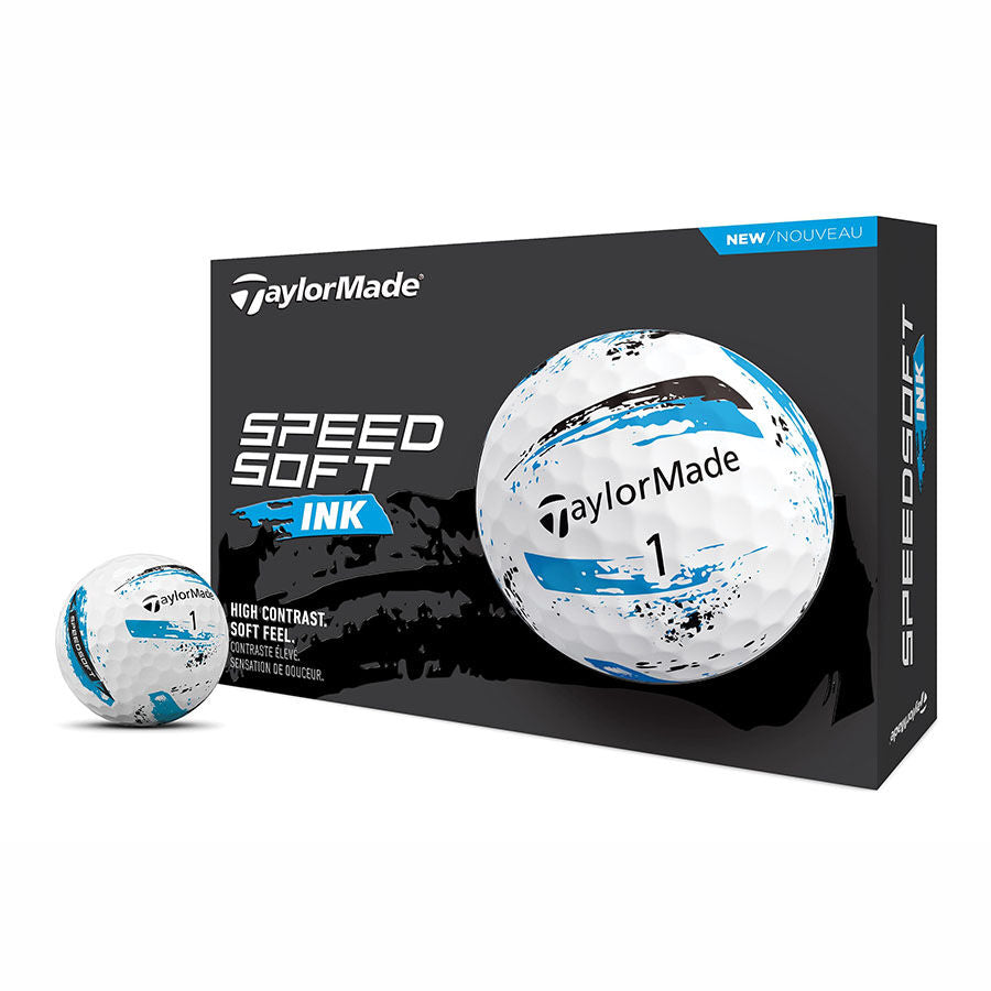 TaylorMade Speedsoft Ink Blue Golf Balls One Dozen