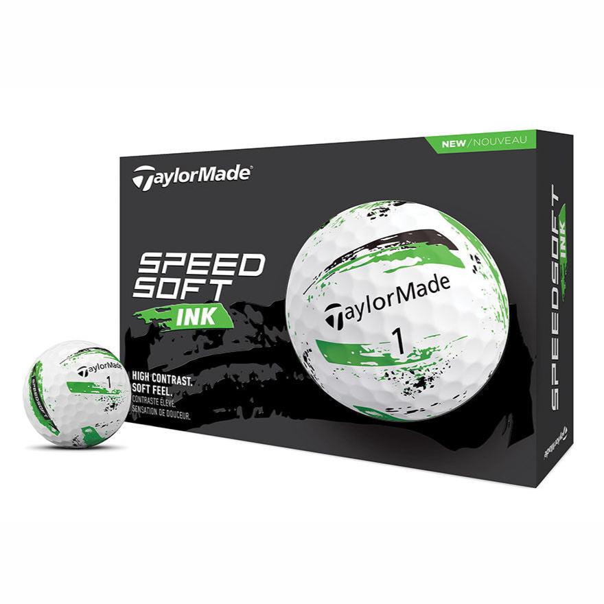 TaylorMade SpeedSoft Ink Golf Balls Green