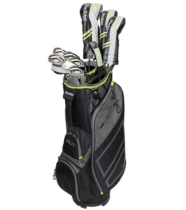 Tour Edge Mens HL3 To-Go Complete Golf Set - Cart Bag with headcovers