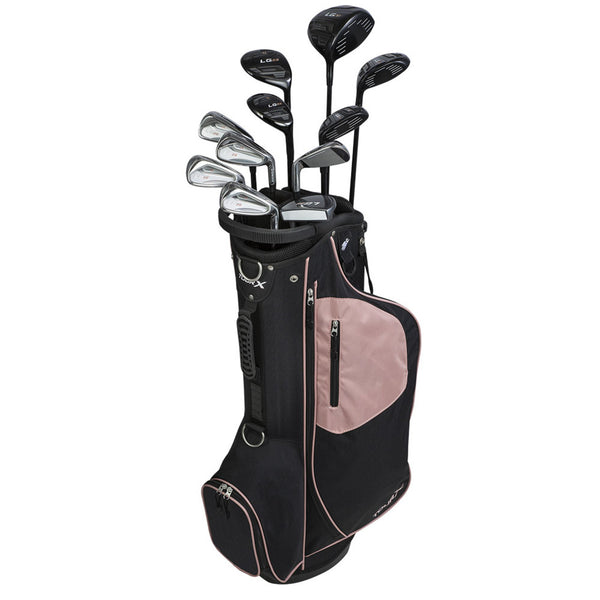 Tour X LG28 Womens Golf Set Rose Gold Stand/Carry bag