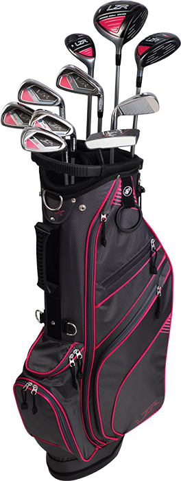 Tour X LZR Womens Golf Set  Stand bag - Hot Pink