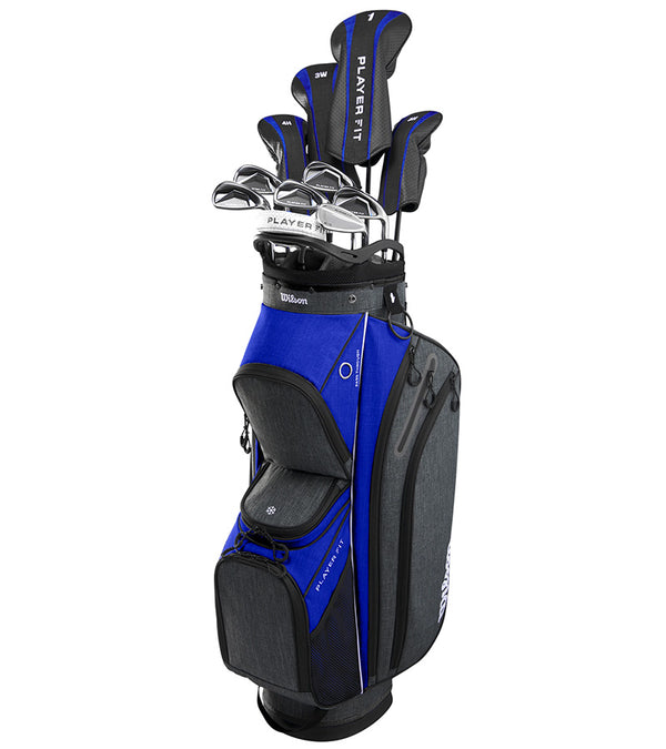 Wilson Mens PlayerFit Compete Set  Graphite - Cart Bag