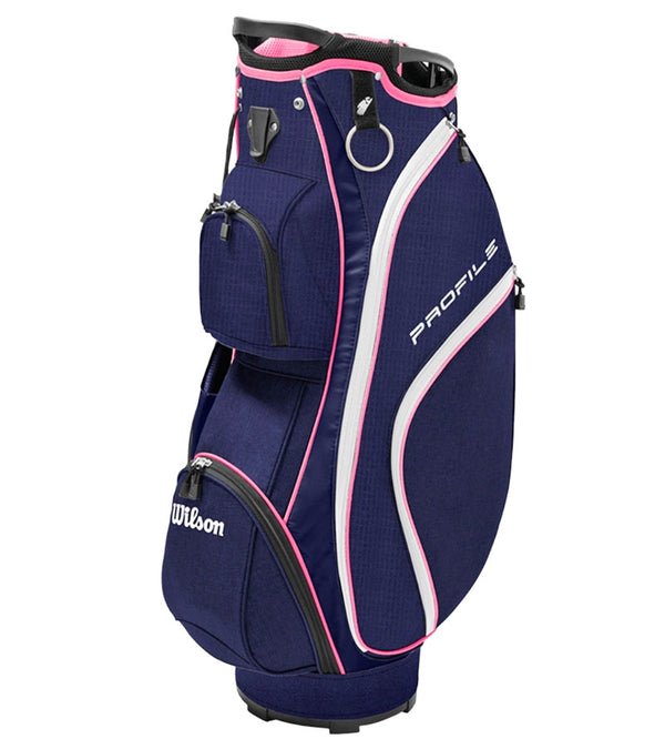 Wilson Profile Women's Complete Golf Set-cart bag in Navy / Rose Gold / Silver