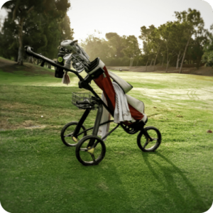 golf clubs on course