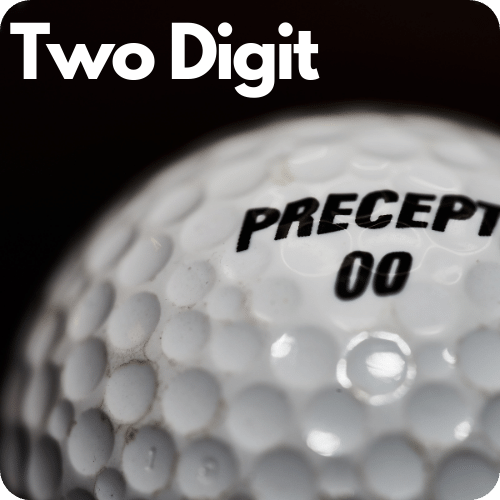 two digit number on golf ball