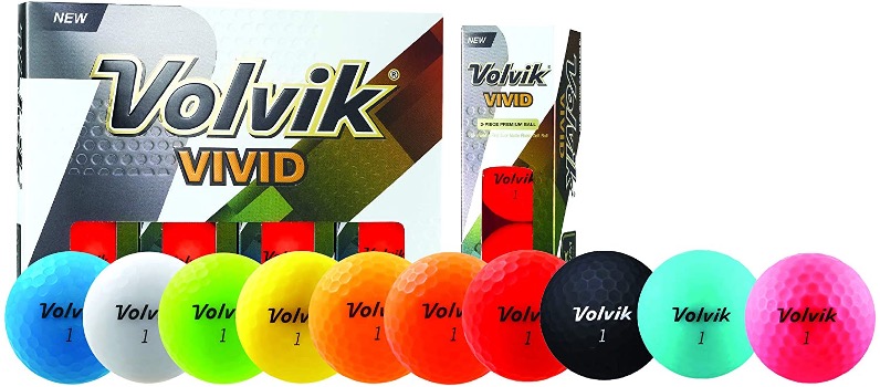 volvik vivid golf ball color line up