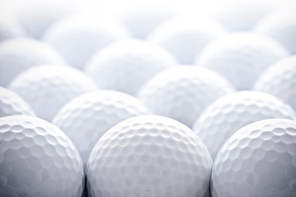 a bunch of golf balls