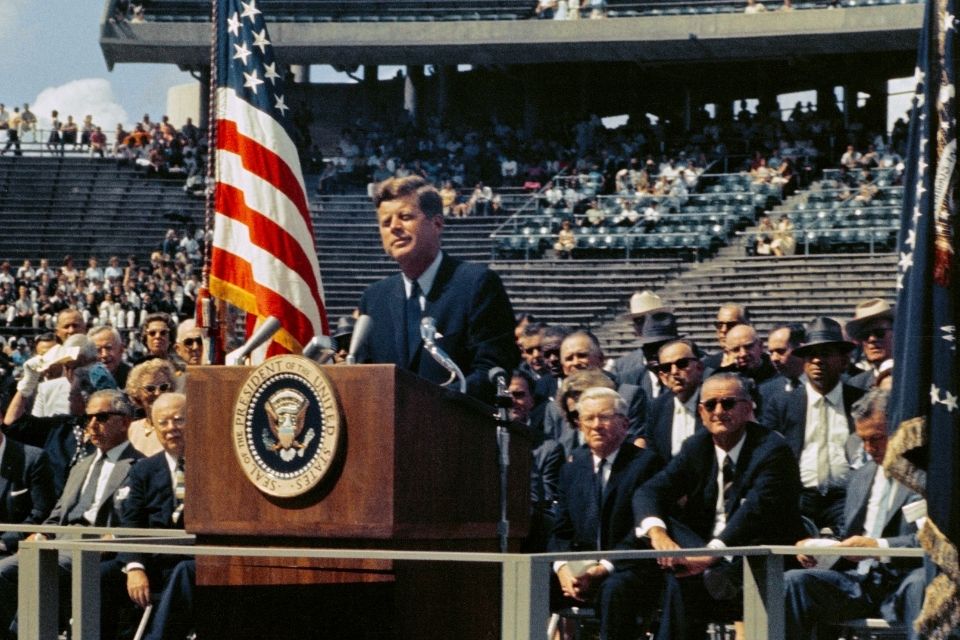 John F. Kennedy speaking