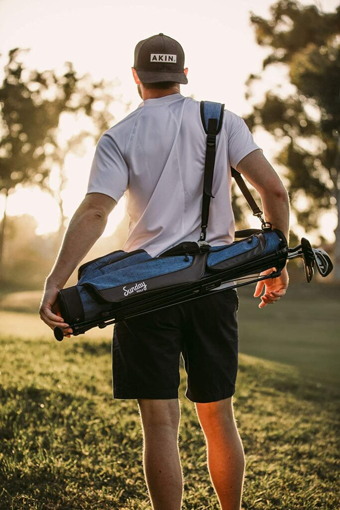sunday golf bag carry handles