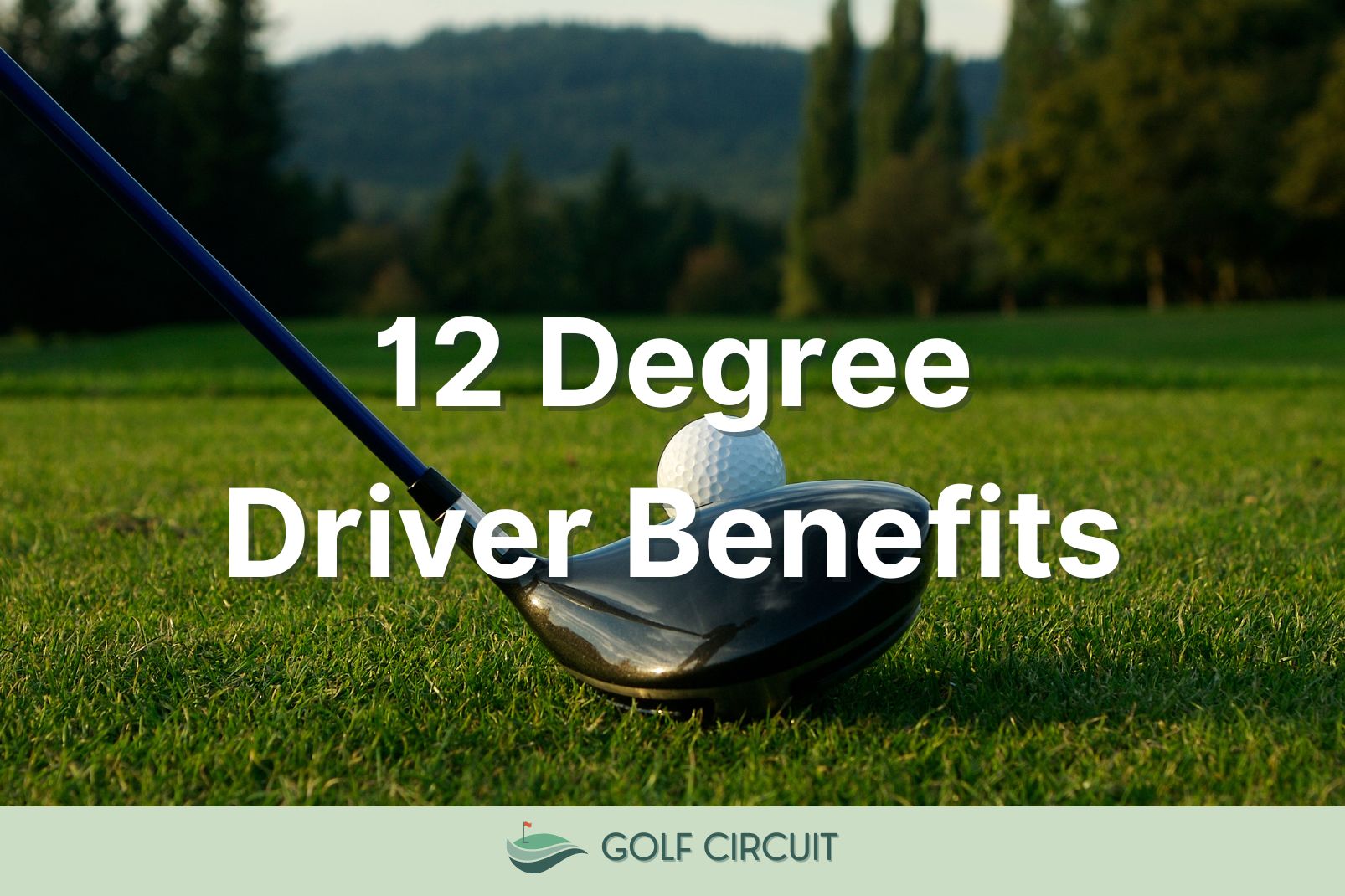 12 degree driver behind golf ball