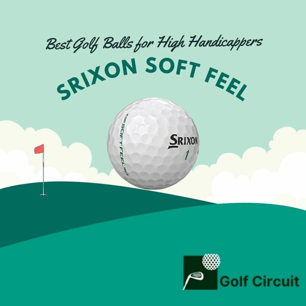 Srixon soft feel golf ball for golfers with high handicaps