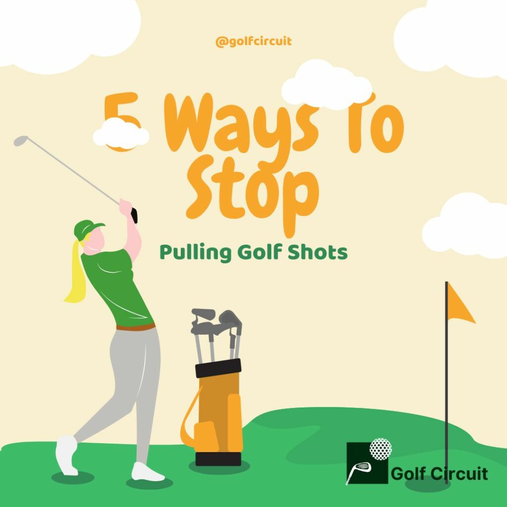 How to stop pulling golf shots graphic