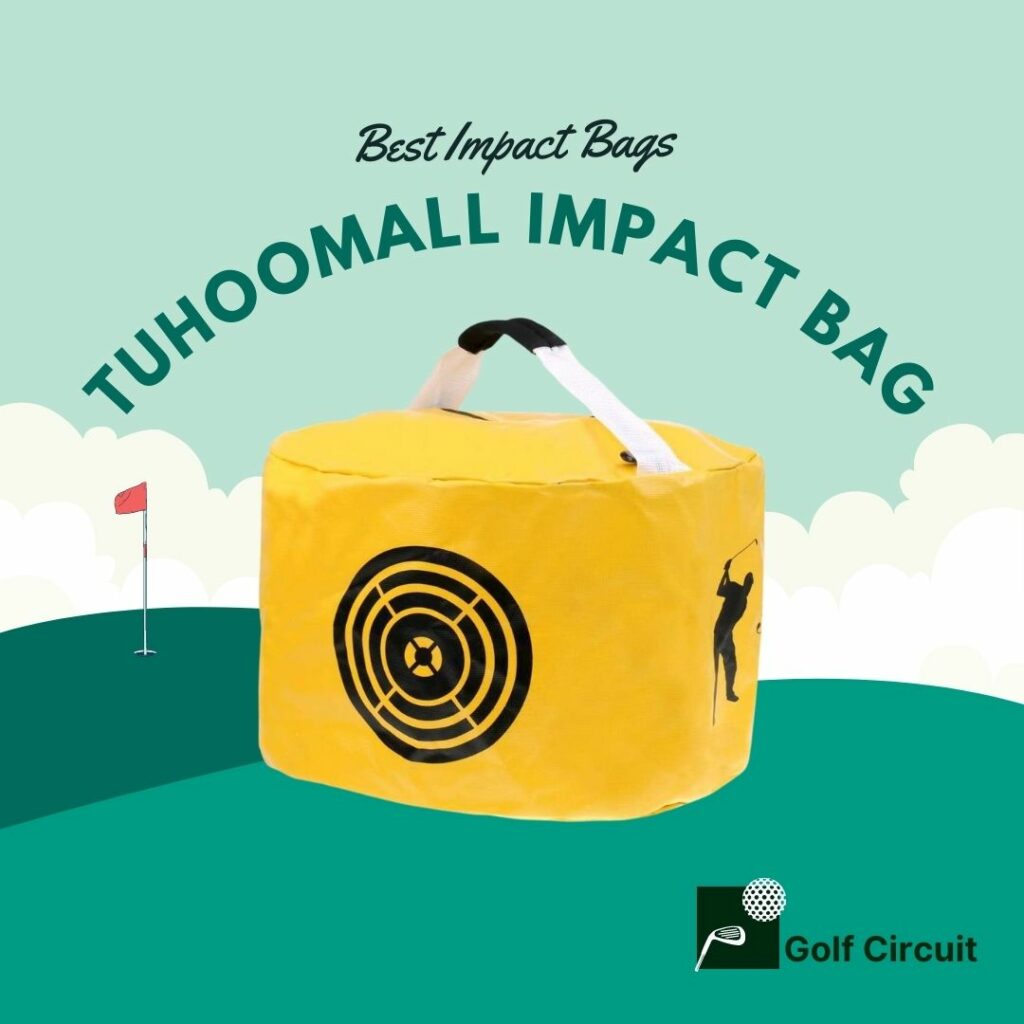 Yellow golf impact bag