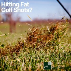 golfer hitting a fat golf shot