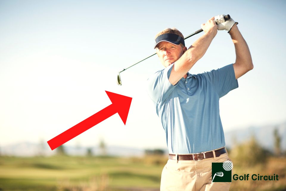 Adjusting your right arm to shallow the golf club