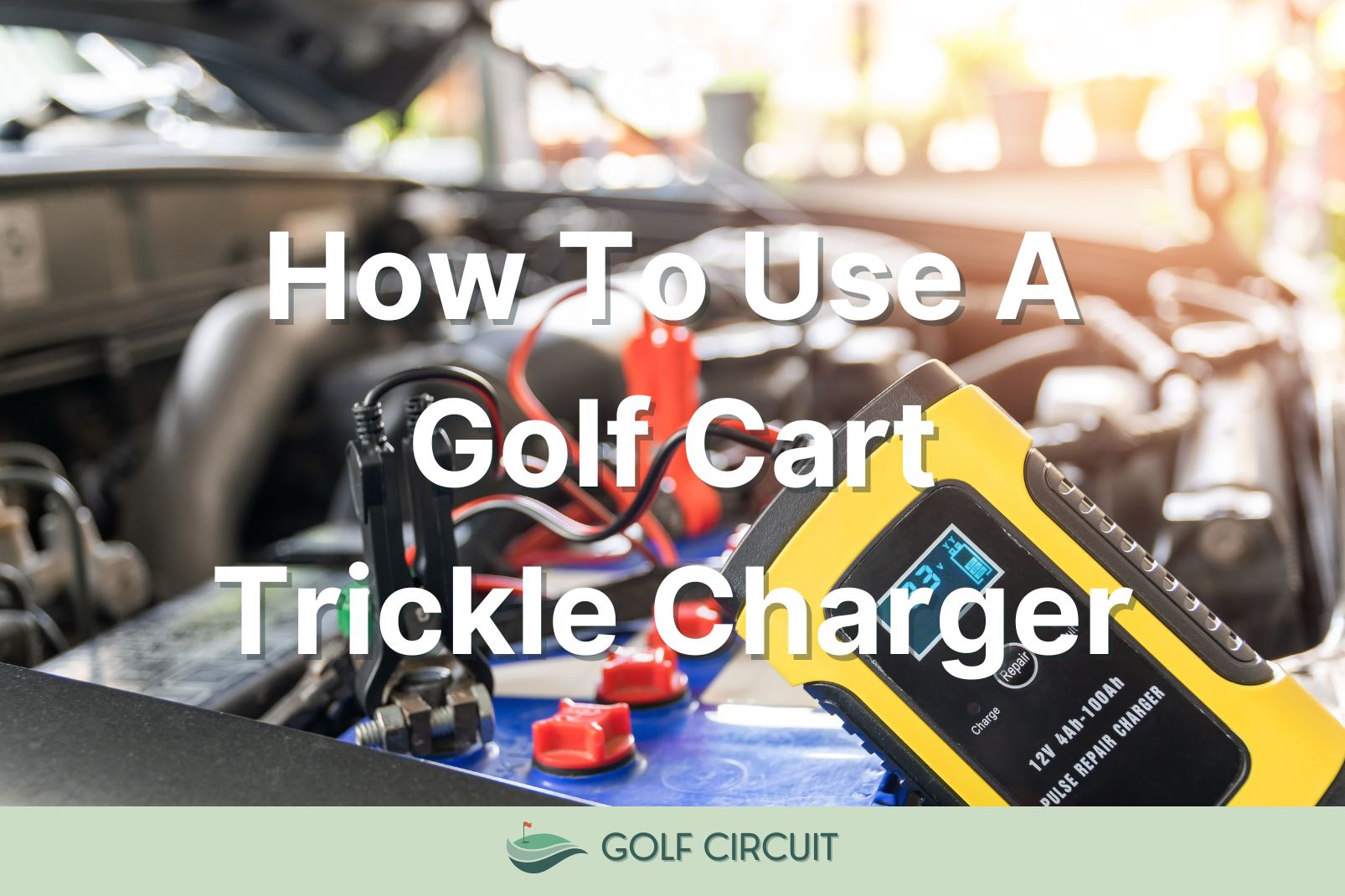 how to use golf cart trickle charger