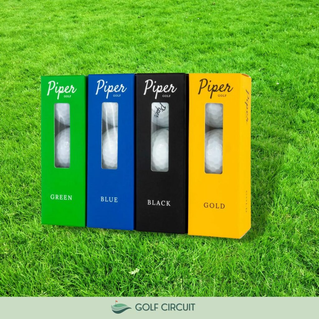 all four piper golf balls tested