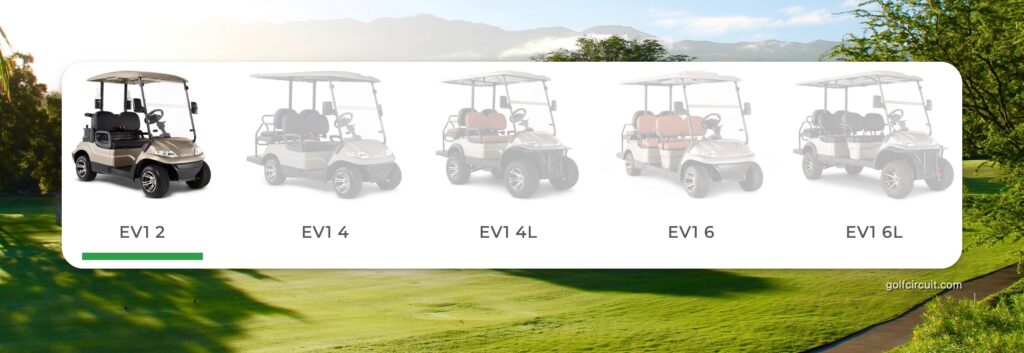 advanced ev golf carts EV1 lineup